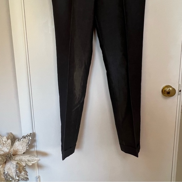 MEN’S DESIGNER HANS UBBINK DARK GRAY CUFFED DRESS EURO 54 SLACKS SIZE 32 X 32 - Picture 3 of 11